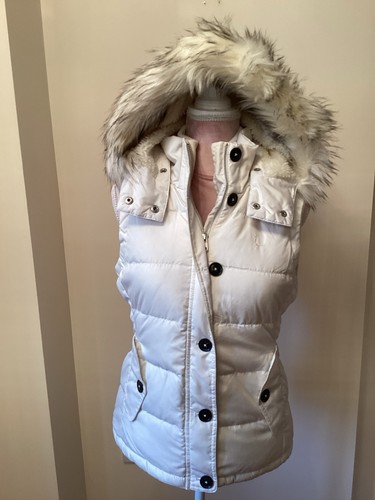 Jack wills padded white gilet - wills,