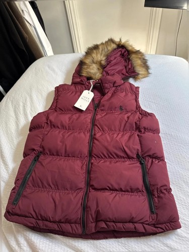 Jack wills burgundy gilet body - gilet,