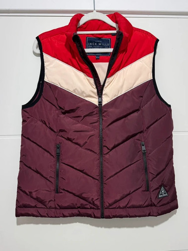 Jack wills puffer gilet - gilet, red